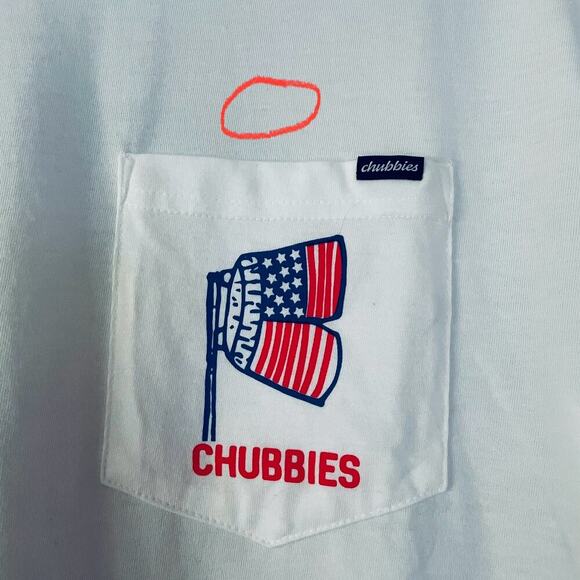 Chubbies Tee Shirt Graphic Short Sleeve White Size Medium - Picture 5 of 9